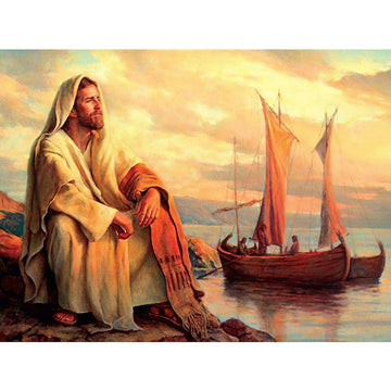 Diamond Paintings - Jesus And Ship