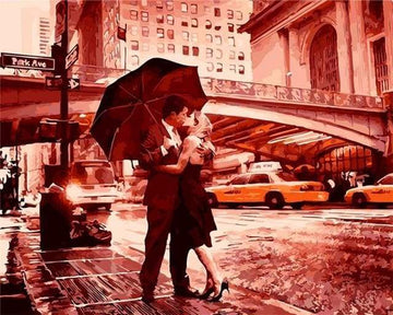 Paint by Numbers Kit - Kiss on the Street