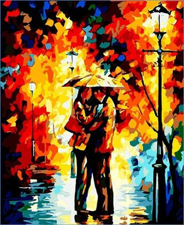 Paint by Numbers Kit - Kiss under the Rain