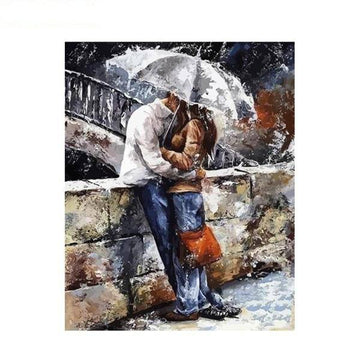Paint by Numbers Kit - Kissing Lovers