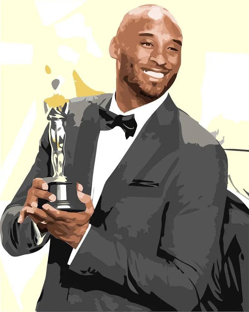 Paint by Numbers Kit - Kobe With Trophy
