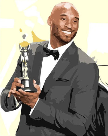 Paint by Numbers Kit - Kobe With Trophy