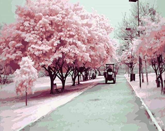 Paint by Numbers Kit - Kyoto Spring Cherry