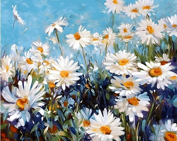 Paint by Numbers Kit - Landscape Of Marguerite In The Sun