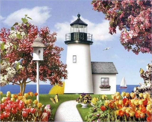 Paint by Numbers Kit - Lighthouse