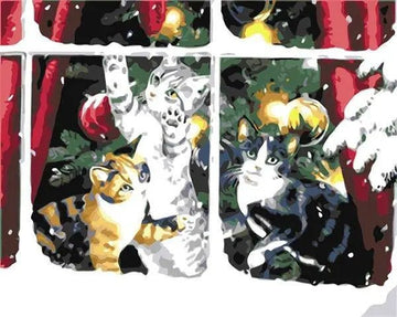 Paint by Numbers Kit - Lights and Cats