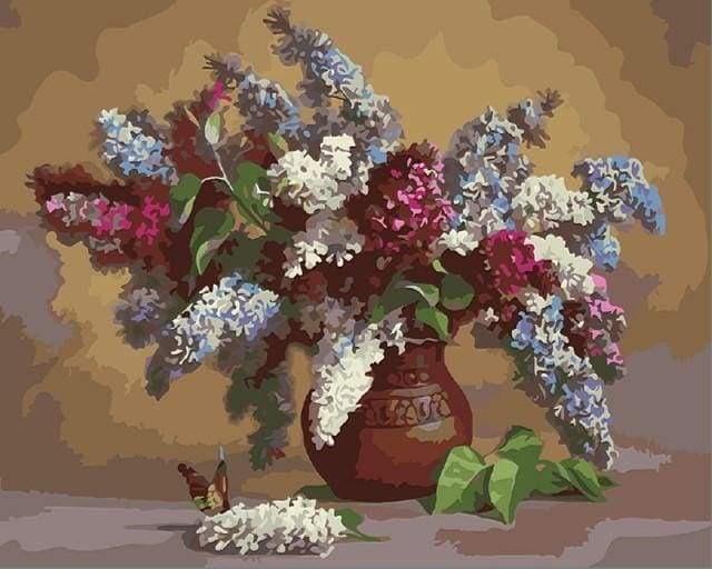 Paint by Numbers Kit - Lilacs in a Vase