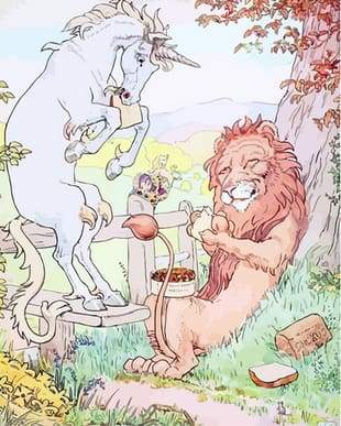 Paint by Numbers Kit - Lion and Unicorn