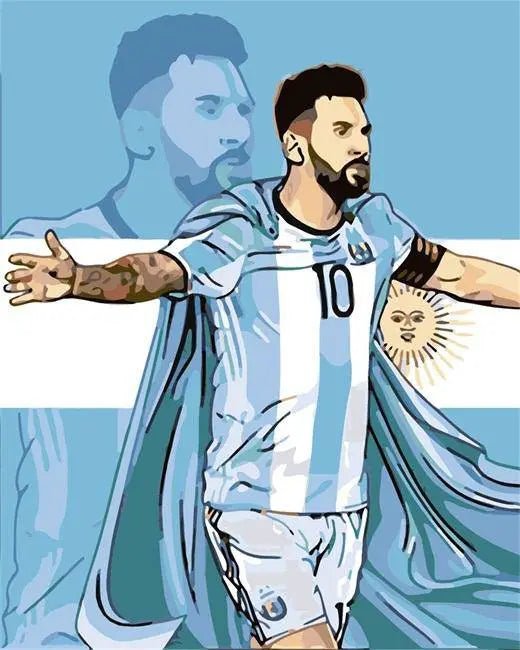 Paint by Numbers Kit - Lionel Messi