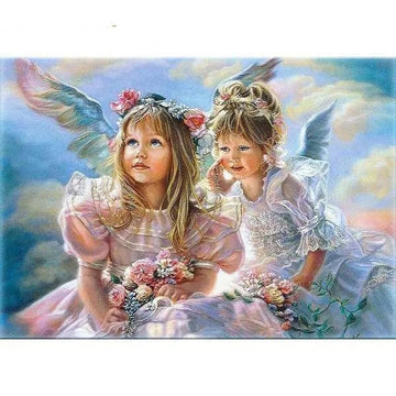 Paint by Numbers Kit - Little Angelic Girls