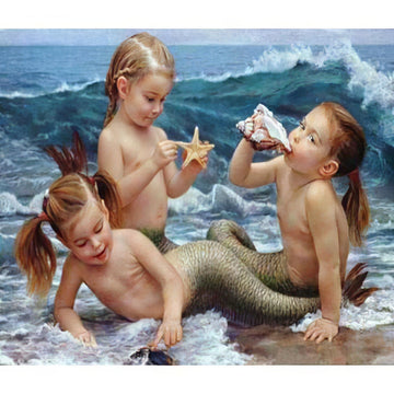 Diamond Paintings - Little Mermaids