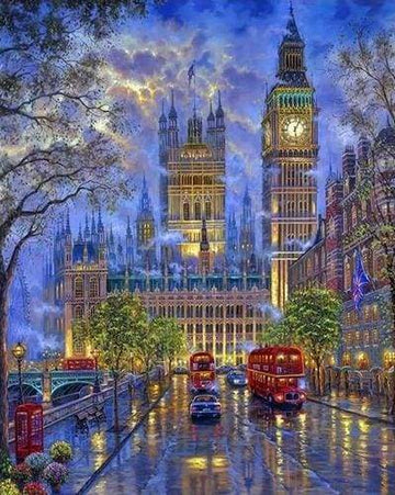 Paint by Numbers Kit - London in the dusk