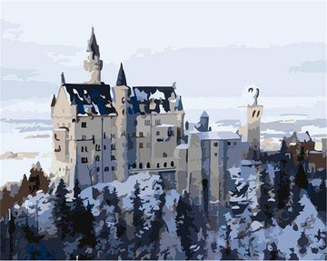 Paint by Numbers Kit - Long Tall Building in the Hill