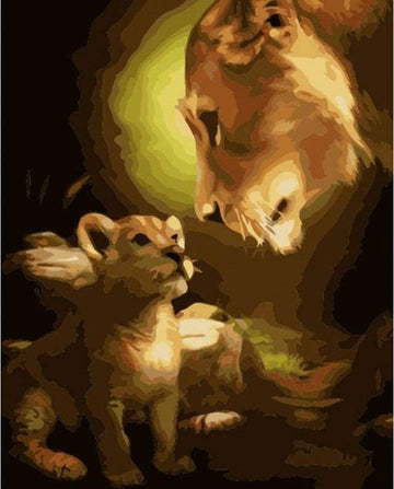 Paint by Numbers Kit - Look of Lions