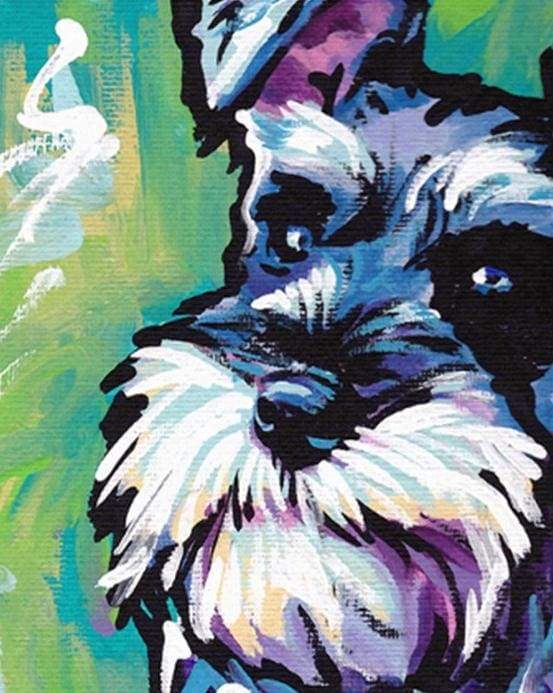 Paint by Numbers Kit - Looking at a Dog