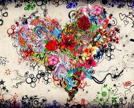 Paint by Numbers Kit - Love Flowers