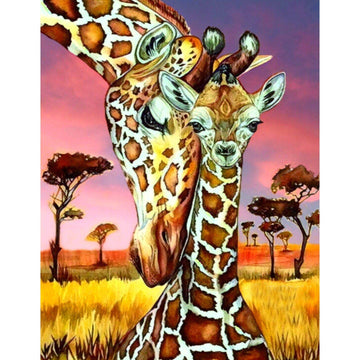 Diamond Paintings - Loving Giraffe