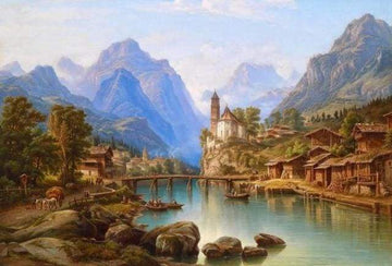 Paint by Numbers Kit - Magic Town