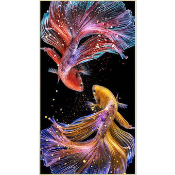 Diamond Paintings - Majestic Siamese Fighting Fish