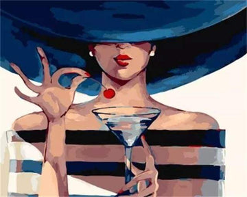 Paint by Numbers Kit - Martini Time