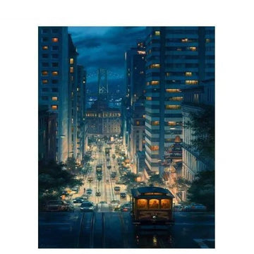 Paint by Numbers Kit - Modern Abstract City
