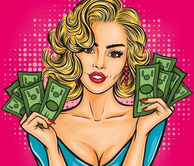 Paint by Numbers Kit - Money is Sexy