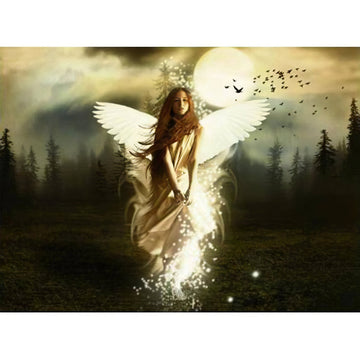 Diamond Paintings - Moon And Angel Girl