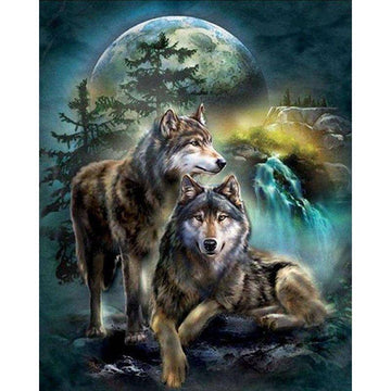 Diamond Paintings - Moon Wolf