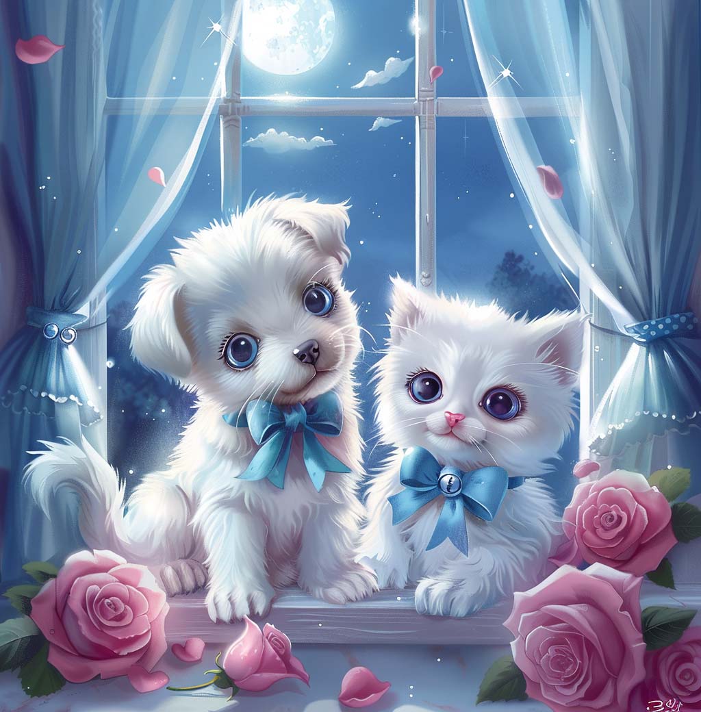 Paint by Numbers Kit - Moonlit Whispers