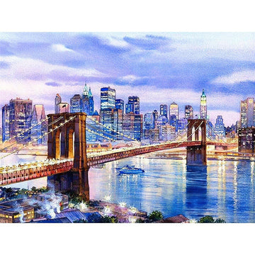 Diamond Paintings - Morning City Bridge