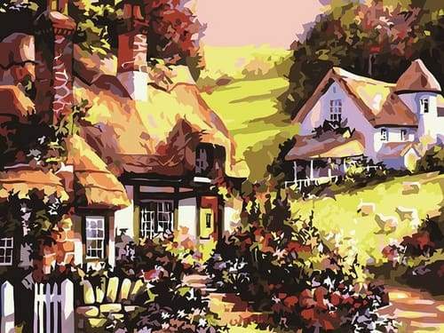 Paint by Numbers Kit - Mountain Villas