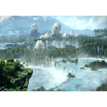 Diamond Paintings - Mountain Waterfall