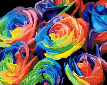 Paint by Numbers Kit - Multicolor Roses