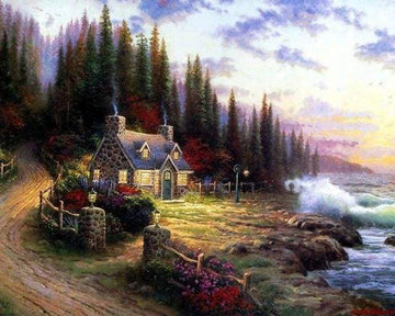 Paint by Numbers Kit - My little house near the Sea
