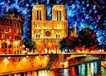 Paint by Numbers Kit - Notre Dame by Night