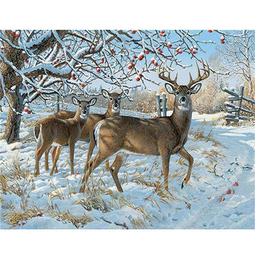 Diamond Paintings - Observing Deer