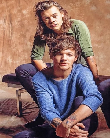 Paint by Numbers Kit - One Direction Harry Styles and Louis Tomlinson