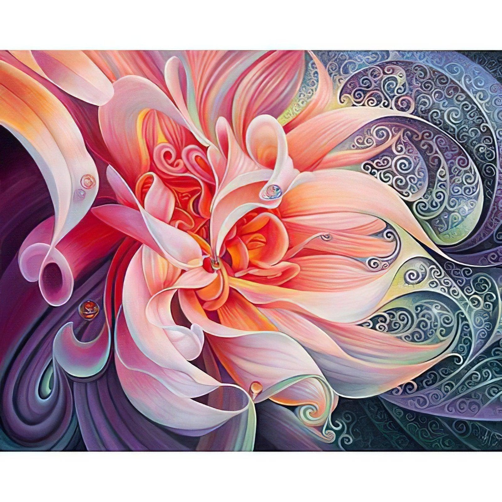 Diamond Paintings - Orange Flowers