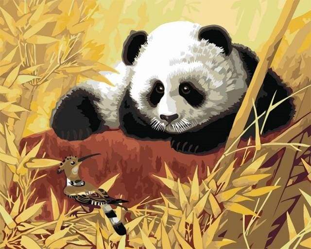 Paint by Numbers Kit - Panda And Bird