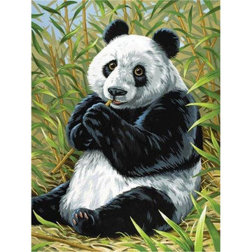 Diamond Paintings - Panda Eating Bamboo