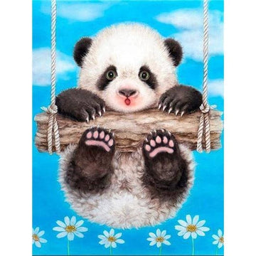 Diamond Paintings - Panda Swing