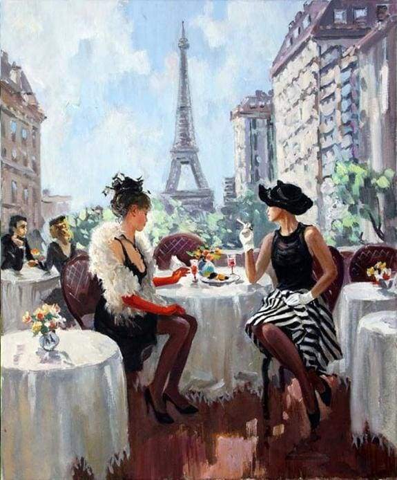 Paint by Numbers Kit - Parisiennes in Paris