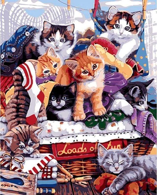 Paint by Numbers Kit - Party with Cats