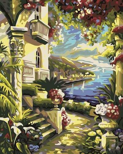 Paint by Numbers Kit - Pavilion on the Beach