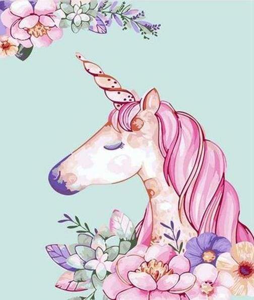 Paint by Numbers Kit - Pink Unicorn