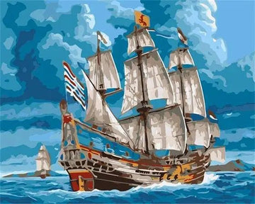 Paint by Numbers Kit - Pirates Ship