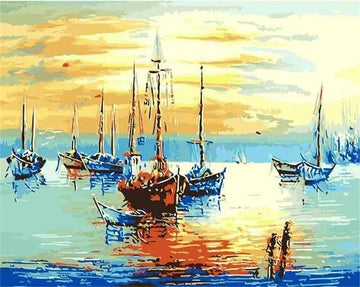 Paint by Numbers Kit - Pirates Ships