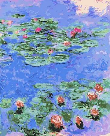 Paint by Numbers Kit - Pond Water Lilies