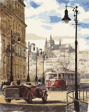 Paint by Numbers Kit - Prague street