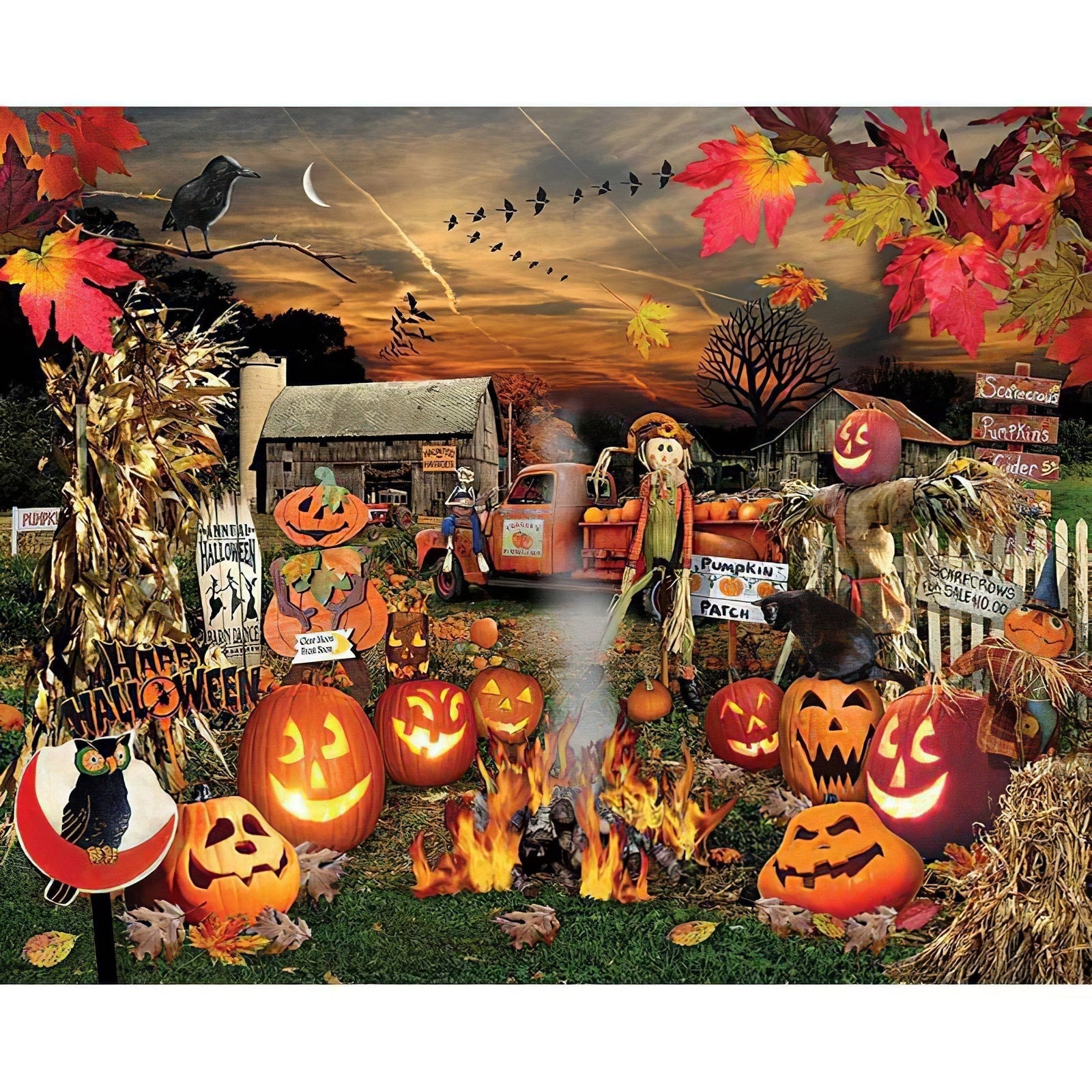 Diamond Paintings - Pumpkin Festivities Halloween